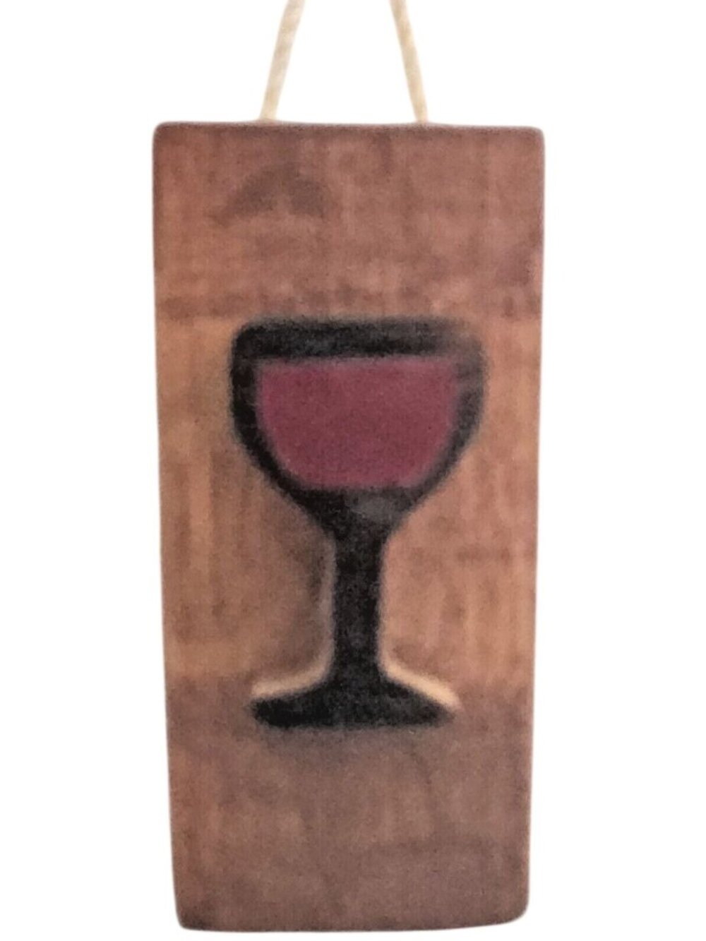 Wood Sign Wine Barrel Red Wine Glass Wine Stave Toasted Craft paper